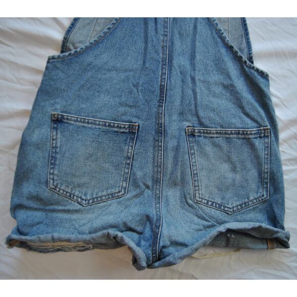 Wild Fable Overalls Shorts Blue Jean Small - Picture 7 of 10